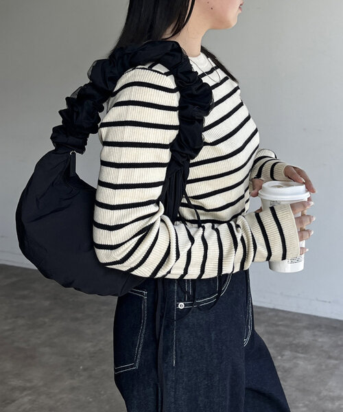 U.S. POLO ASSN. 「U.S. ASSN.」 長袖ニット FREE ネイビー レディース - 画像 (5)