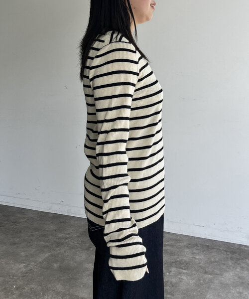 U.S. POLO ASSN. 「U.S. ASSN.」 長袖ニット FREE ネイビー レディース - 画像 (7)