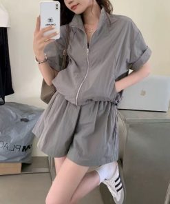 セットアップ 「セットアップ」トラックジャケット+ショートパンツ レディース