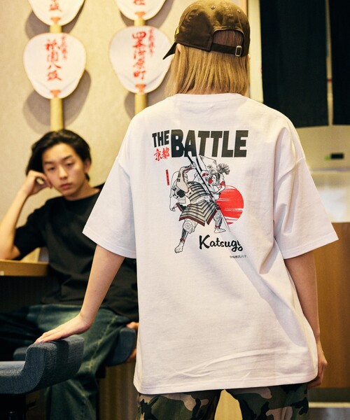 FREAK'S STORE tシャツ 限定展開 牛カツ京都勝牛×FREAK'S 別注 ビッグシルエット バックプリント Tシャツ / JAPAN ART メンズ レデ