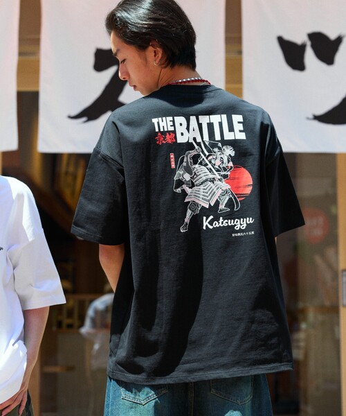 FREAK'S STORE tシャツ 限定展開 牛カツ京都勝牛×FREAK'S 別注 ビッグシルエット バックプリント Tシャツ / JAPAN ART メンズ レデ - 画像 (3)