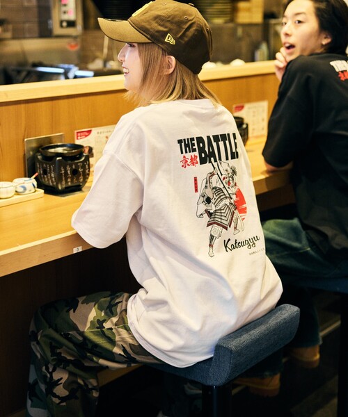 FREAK'S STORE tシャツ 限定展開 牛カツ京都勝牛×FREAK'S 別注 ビッグシルエット バックプリント Tシャツ / JAPAN ART メンズ レデ - 画像 (5)