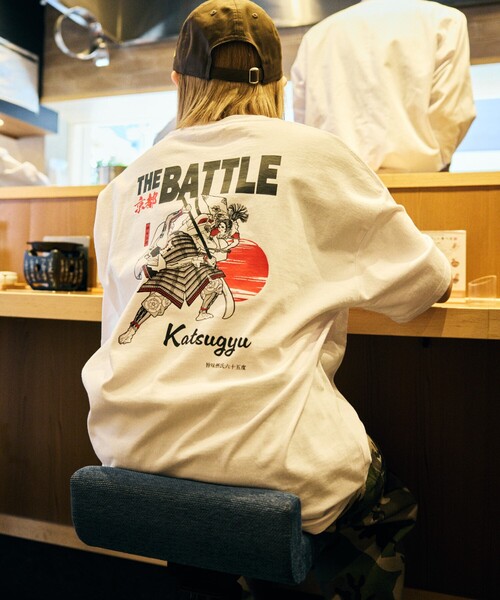 FREAK'S STORE tシャツ 限定展開 牛カツ京都勝牛×FREAK'S 別注 ビッグシルエット バックプリント Tシャツ / JAPAN ART メンズ レデ - 画像 (6)