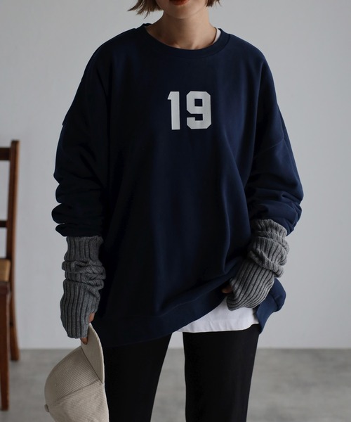 Bonjour Sagan 「Bonjour Sagan」 「refined works」スウェットカットソー FREE ネイビー レディース