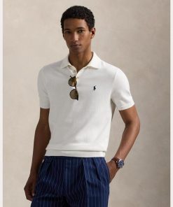 POLO RALPH LAUREN セーター ニット コットン ポロカラー メンズ