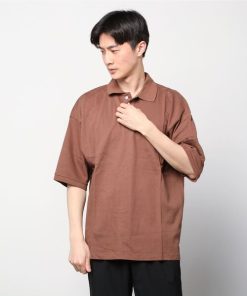 BEAMS 「BEAMS」 半袖ポロシャツ LARGE ライトブラウン メンズ