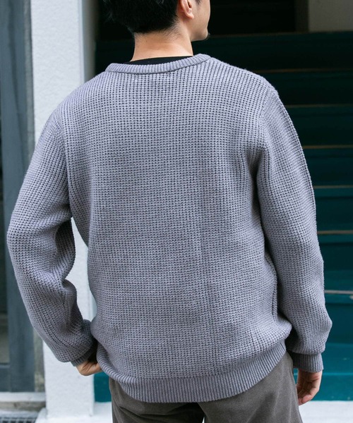 URBAN RESEARCH ROSSO MEN 「URBAN MEN」 長袖ニット MEDIUM グレー メンズ - 画像 (3)