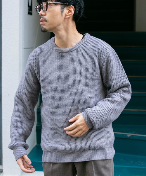 URBAN RESEARCH ROSSO MEN 「URBAN MEN」 長袖ニット MEDIUM グレー メンズ - 画像 (5)