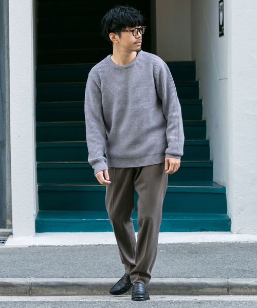 URBAN RESEARCH ROSSO MEN 「URBAN MEN」 長袖ニット MEDIUM グレー メンズ - 画像 (6)