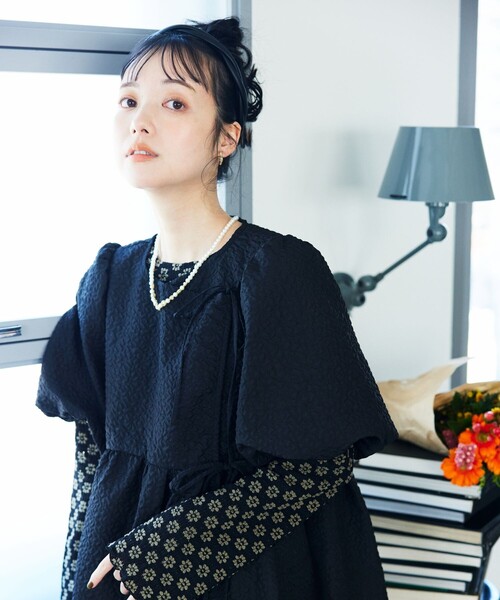 FREAK'S STORE 「FREAK'S STORE」 半袖ワンピース フリ- ブラック レディース - 画像 (7)