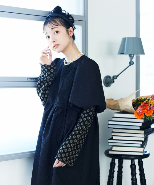 FREAK'S STORE 「FREAK'S STORE」 半袖ワンピース フリ- ブラック レディース - 画像 (8)