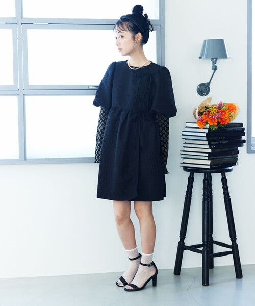 FREAK'S STORE 「FREAK'S STORE」 半袖ワンピース フリ- ブラック レディース - 画像 (9)