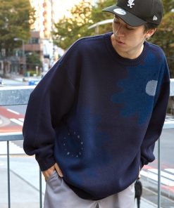 MONO-MART 「MONO-MART」 長袖ニット M ネイビー メンズ