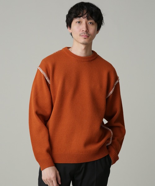 NANO universe 「NANO universe」 長袖ニット S ネイビー メンズ - 画像 (3)