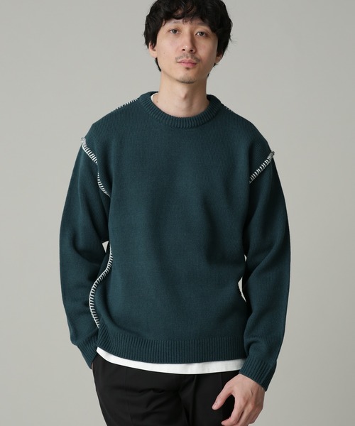 NANO universe 「NANO universe」 長袖ニット S ネイビー メンズ - 画像 (6)