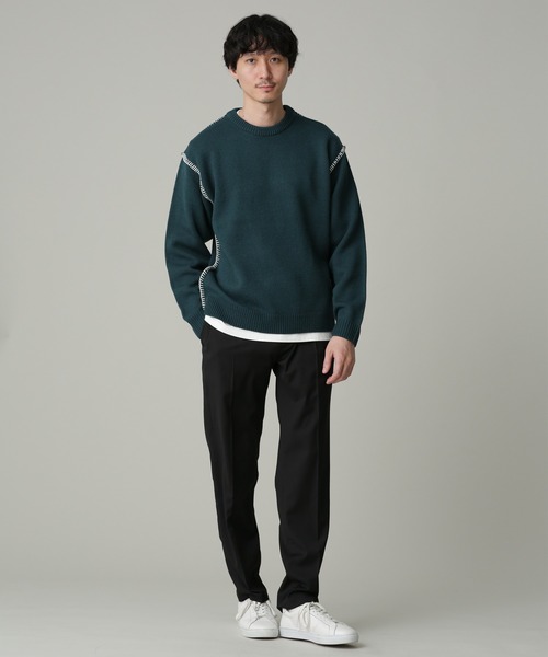 NANO universe 「NANO universe」 長袖ニット S ネイビー メンズ - 画像 (7)