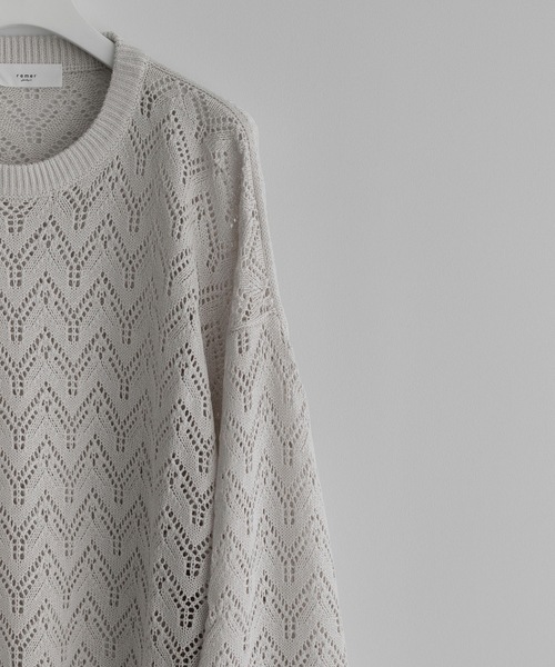 remer 「remer」 長袖ニット LARGE グレイッシュベージュ メンズ - 画像 (7)