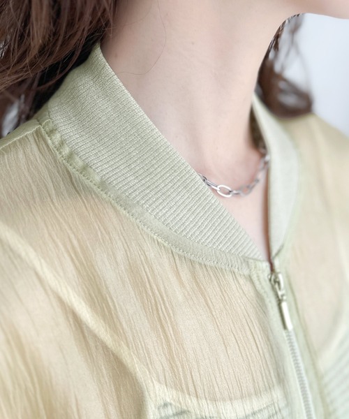 classicalelf 「classicalelf」 ジップアップブルゾン LARGE グリーン レディース - 画像 (7)