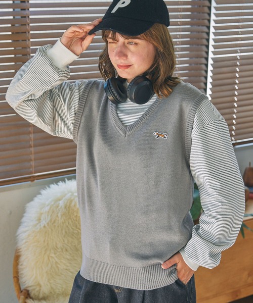 PENNEYS 「PENNEYS」 ノースリーブニット FREE ネイビー レディース - 画像 (6)