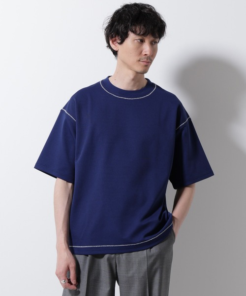 NANO universe tシャツ テクニックステッチTシャツ 半袖 メンズ - 画像 (4)