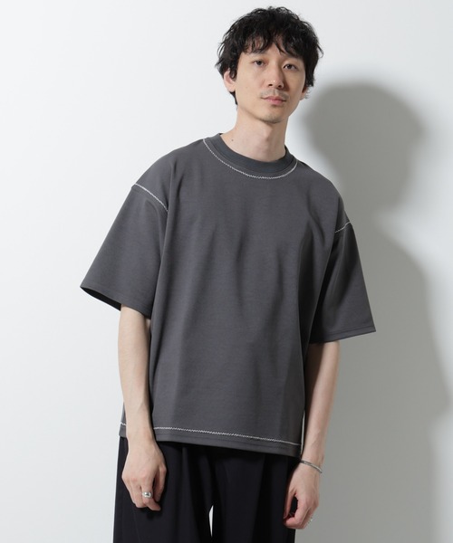 NANO universe tシャツ テクニックステッチTシャツ 半袖 メンズ - 画像 (2)