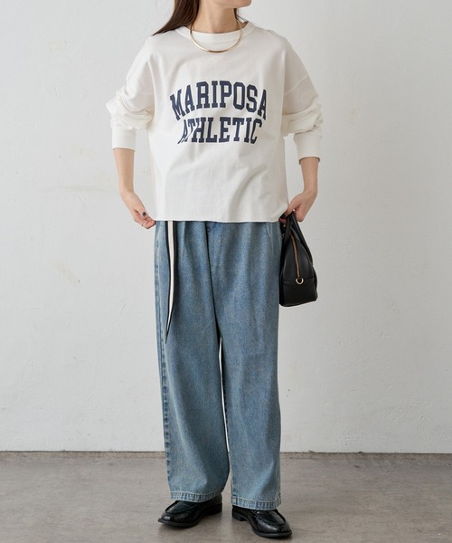 pual ce cin tシャツ インレイショートプルオーバー レディース - 画像 (9)