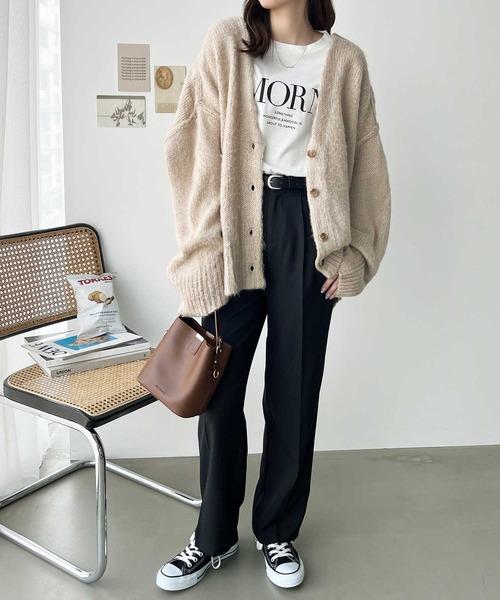 GeeRA 「GeeRA」 ニットカーディガン X-LARGE ベージュ レディース - 画像 (7)