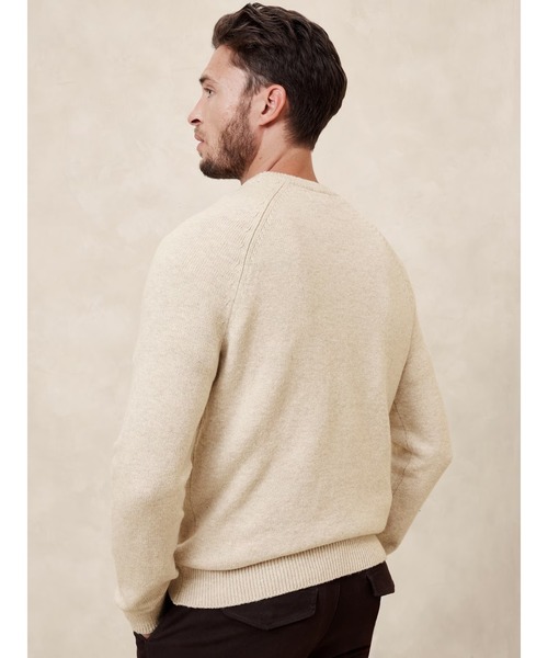 BANANA REPUBLIC 「BANANA FACTORY STORE」 長袖ニット M ブラック メンズ - 画像 (5)