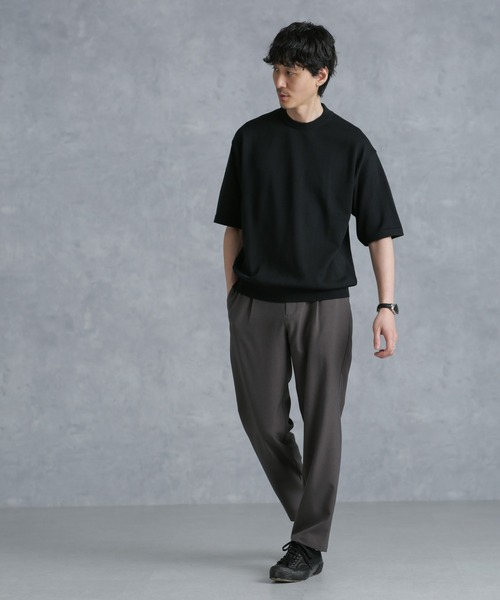 NANO universe 「NANO universe」 半袖ニット L ブラック メンズ - 画像 (6)