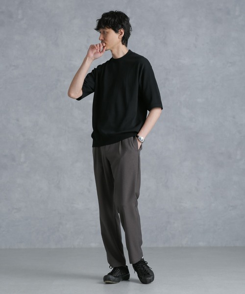 NANO universe 「NANO universe」 半袖ニット L ブラック メンズ - 画像 (7)