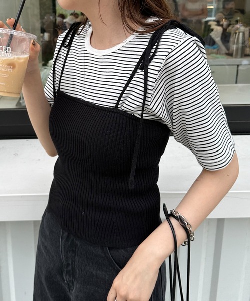 Discoat 「DISCOAT」 キャミソールニット FREE グレー系その他 レディース