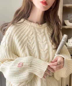 Java 「Java」 長袖ニット LARGE ホワイト レディース