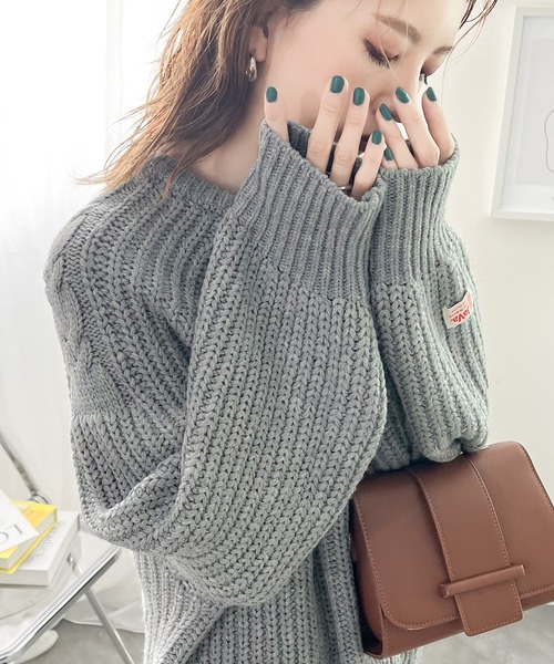 Java 「Java」 長袖ニット LARGE ホワイト レディース - 画像 (2)