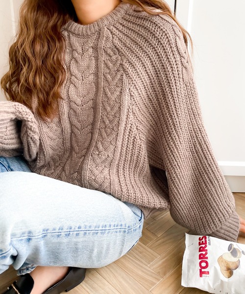 Java 「Java」 長袖ニット LARGE ホワイト レディース - 画像 (5)