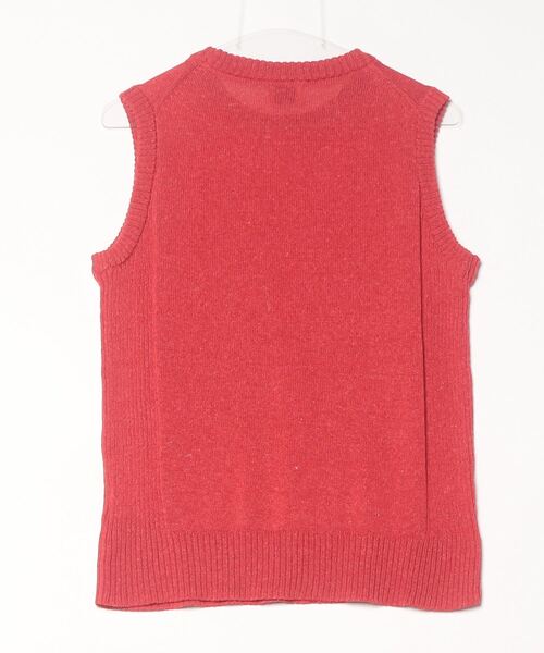 coen 「coen」 ノースリーブニット MEDIUM レッド メンズ - 画像 (2)