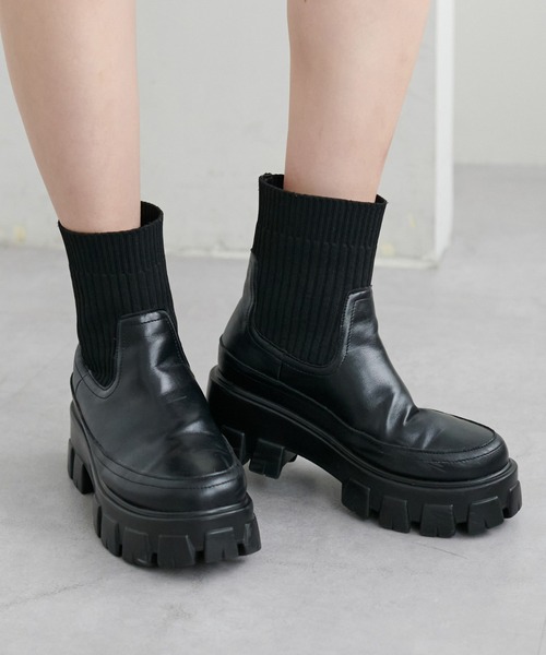 Discoat 「DISCOAT」 ショートブーツ MEDIUM ブラック レディース