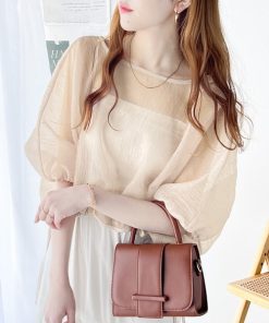 classicalelf 「classicalelf」 半袖ブラウス SMALL ベージュ レディース