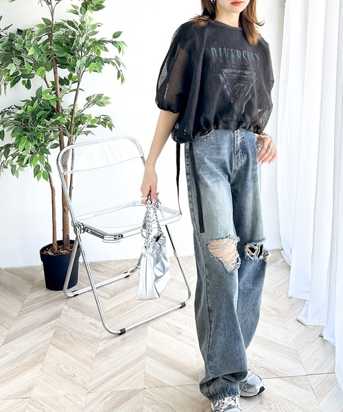 classicalelf 「classicalelf」 半袖ブラウス SMALL ベージュ レディース - 画像 (5)