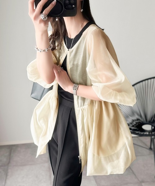 classicalelf 「classicalelf」 7分袖チュニック SMALL アイボリー レディース - 画像 (3)