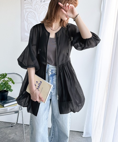 classicalelf 「classicalelf」 7分袖チュニック SMALL アイボリー レディース - 画像 (9)