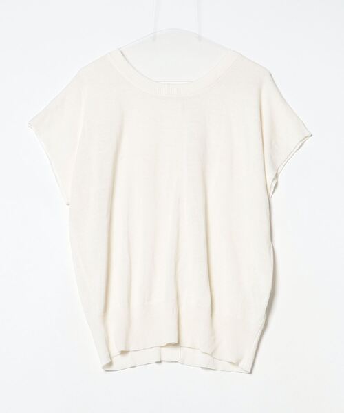 GeeRA 「GeeRA」 半袖ニット X-LARGE オフホワイト レディース