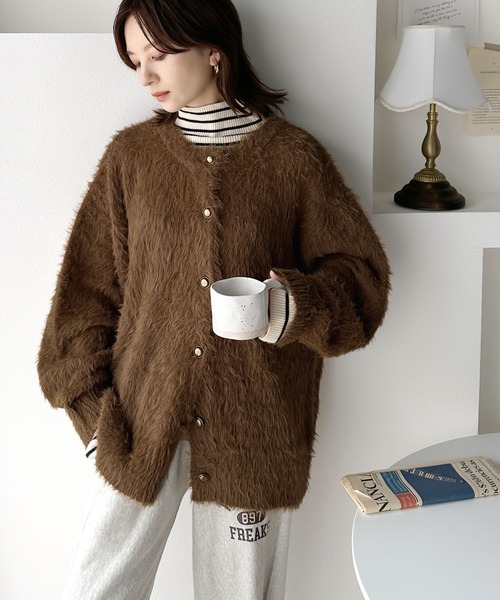 classicalelf 「classicalelf」 ニットカーディガン X-LARGE アイボリー レディース - 画像 (3)