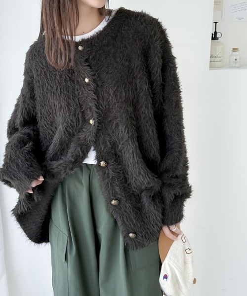 classicalelf 「classicalelf」 ニットカーディガン X-LARGE アイボリー レディース - 画像 (4)