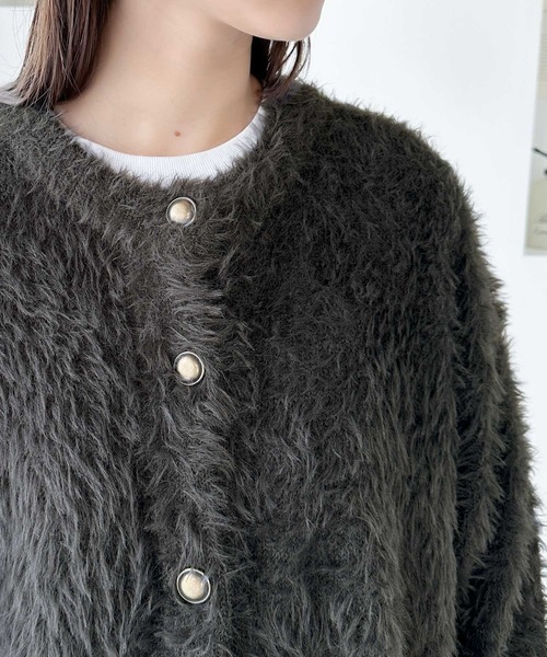 classicalelf 「classicalelf」 ニットカーディガン X-LARGE アイボリー レディース - 画像 (5)