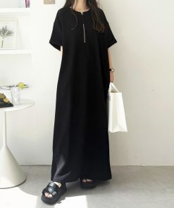 GeeRA 「GeeRA」 半袖ワンピース LARGE ブラック レディース