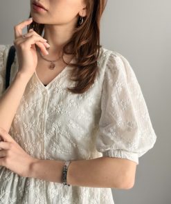 classicalelf 「classicalelf」 半袖ブラウス MEDIUM ホワイト レディース