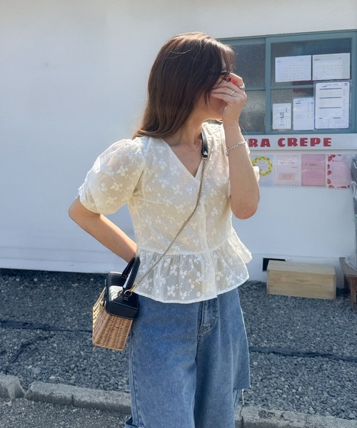 classicalelf 「classicalelf」 半袖ブラウス MEDIUM ホワイト レディース - 画像 (3)