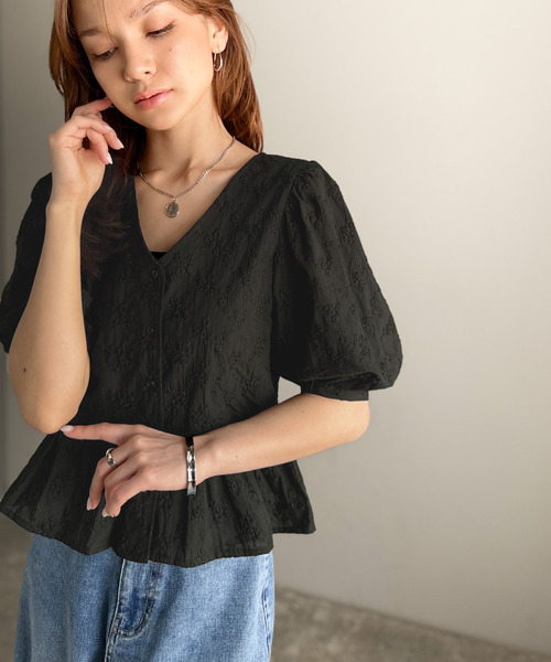 classicalelf 「classicalelf」 半袖ブラウス MEDIUM ホワイト レディース - 画像 (9)