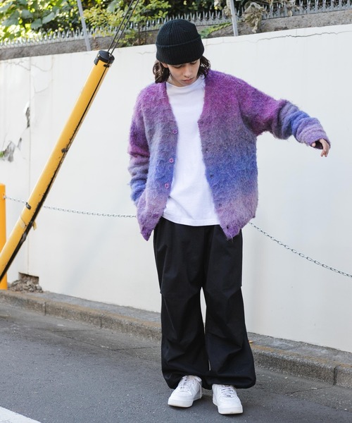 WEGO 「WEGO」 ニットカーディガン MEDIUM グリーン メンズ - 画像 (2)