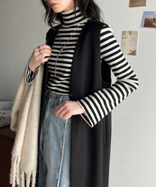 classicalelf 「classicalelf」 ベスト LARGE モカ レディース - 画像 (3)